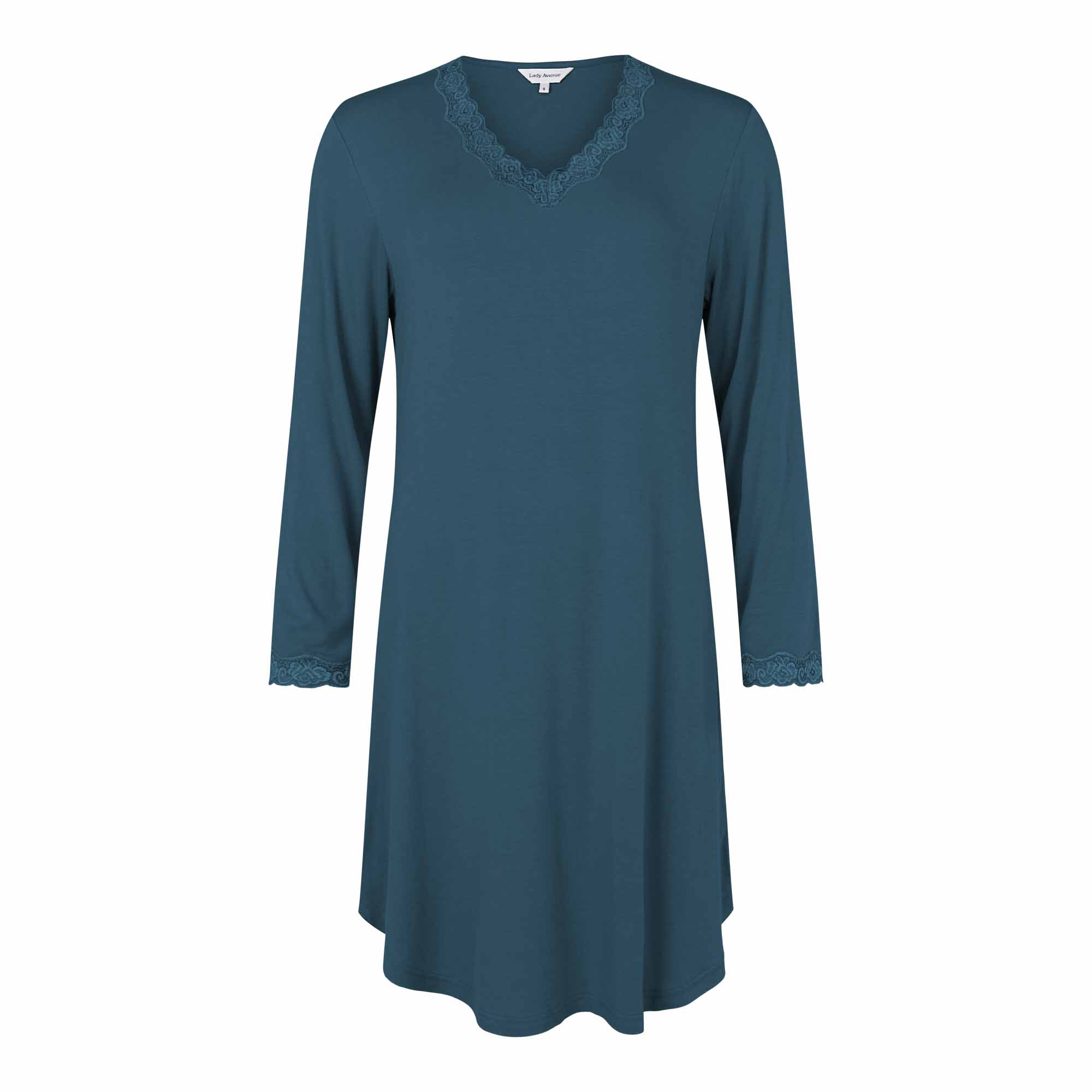 Lady Avenue Bamboo Long Sleeve Nightdress