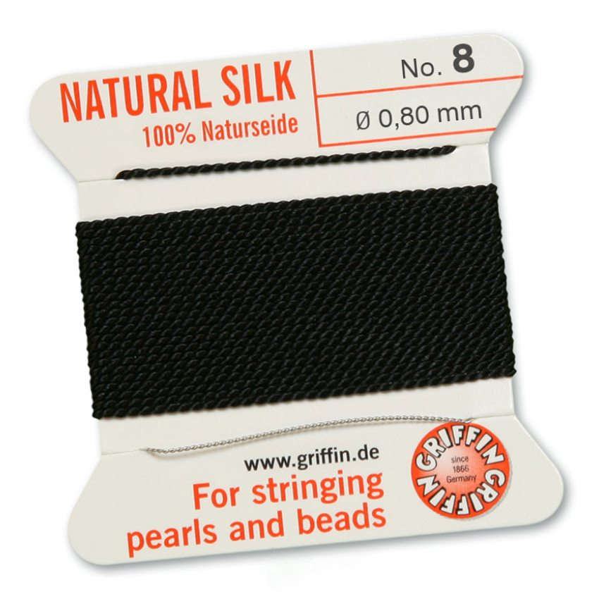 Griffin 100% Silk Black 08-0.80 mm