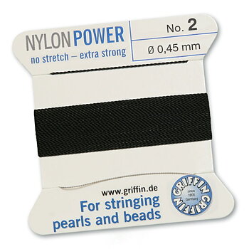 Nylon Power Svart 0.45mm