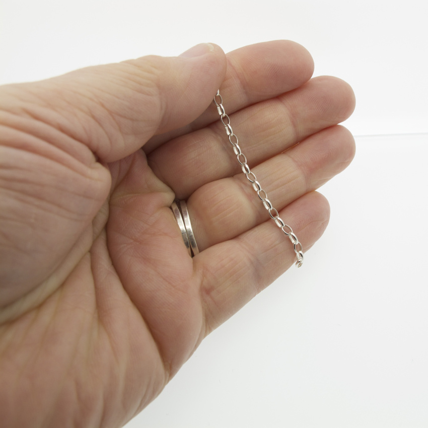 Oval Cable Chain Sterling Silver OD 4x2.8 mm - 2