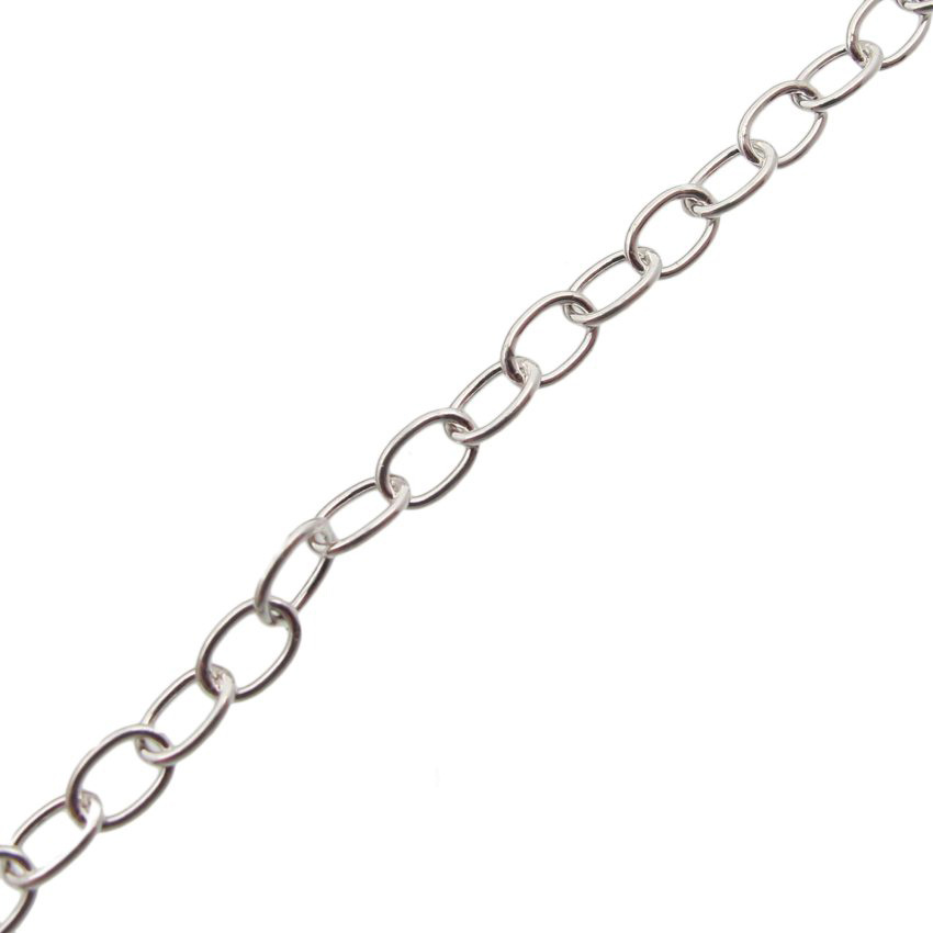 Sterling Silver Oval thin chain