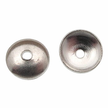 Sterlingsilver små 4mm pärlhattar