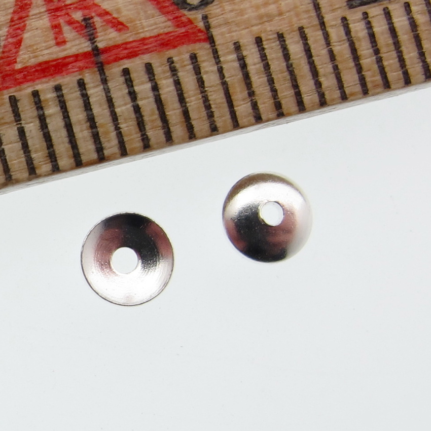 Sterling silver Bead cap small 4 mm - 4