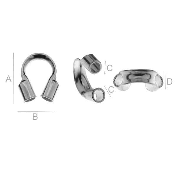 Wireskydd 0.53mm i Äkta Silver - 9