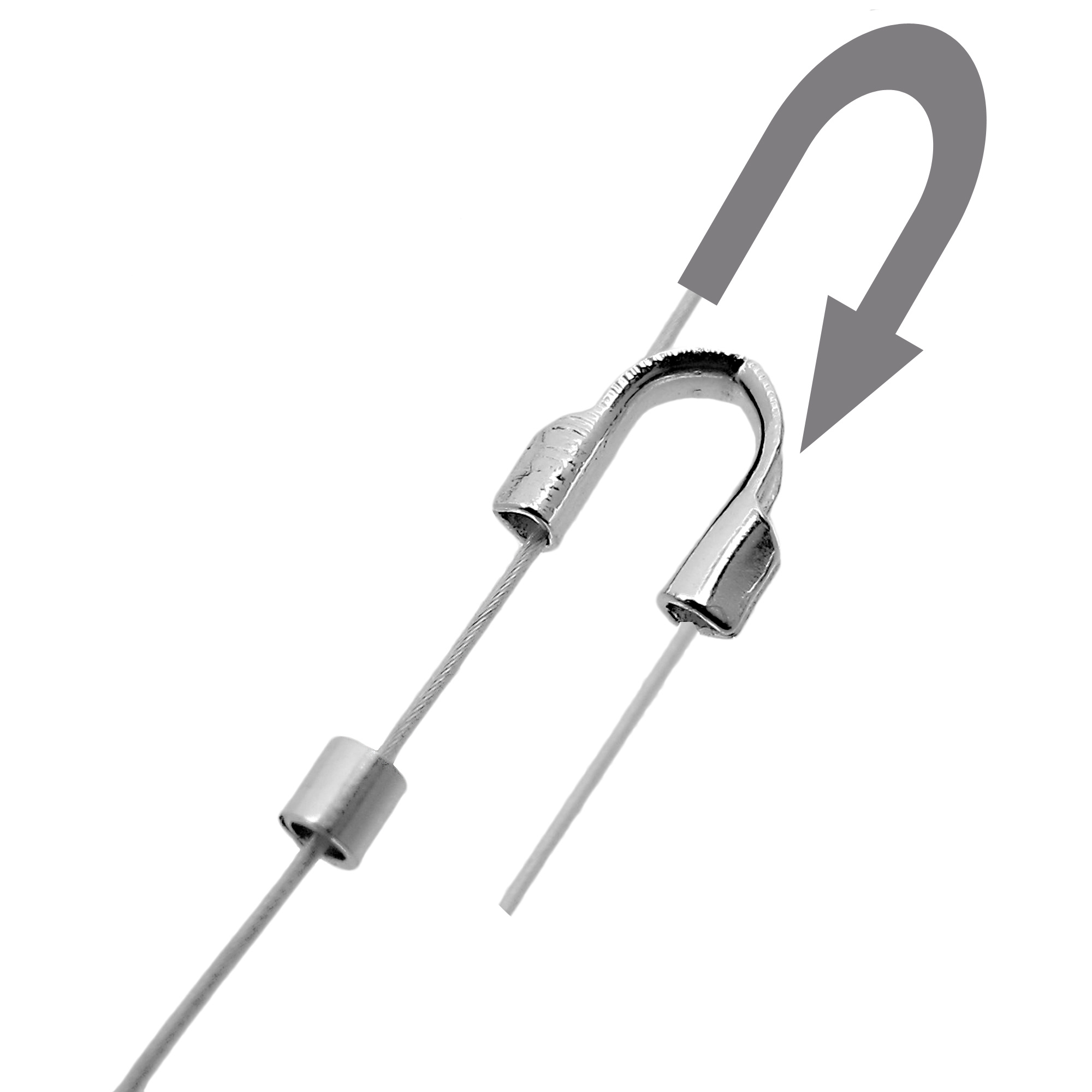 Wireskydd 0.8mm i Äkta Silver - 5