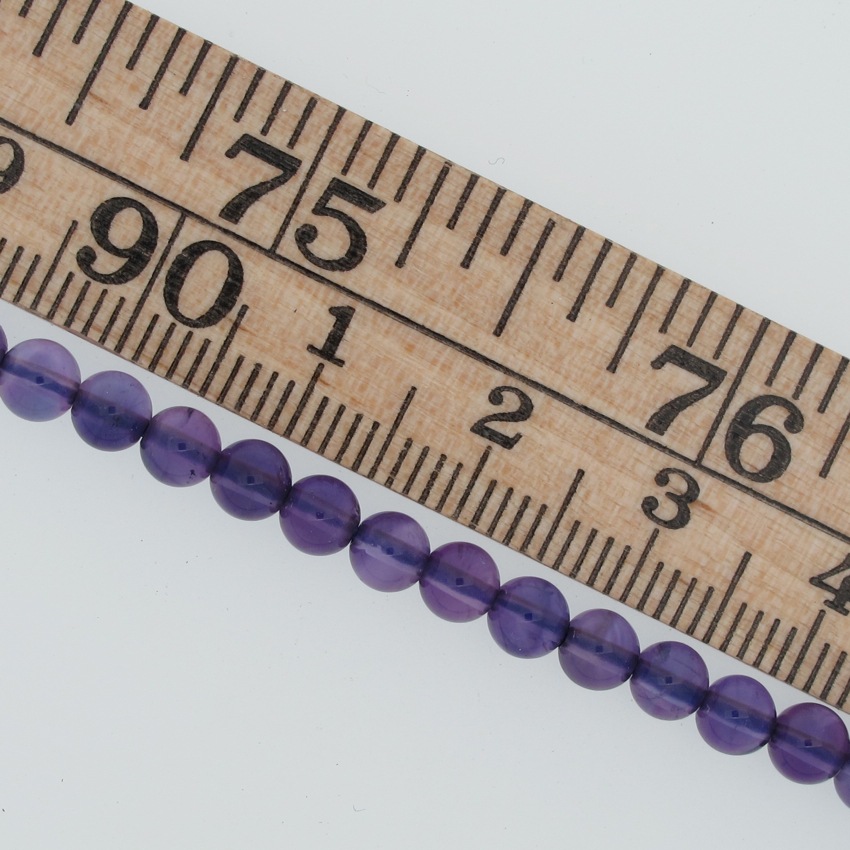 Amethyst round Semiprecious-gemstone 4mm - 3