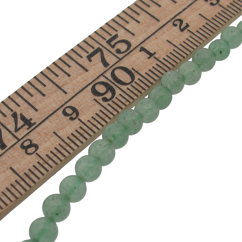 Aventurin grön 4mm rund ädelsten - 2