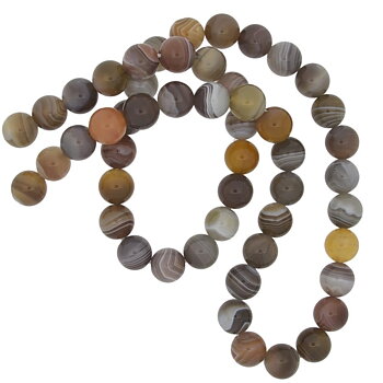 Botswana agat 8mm rund ädelsten
