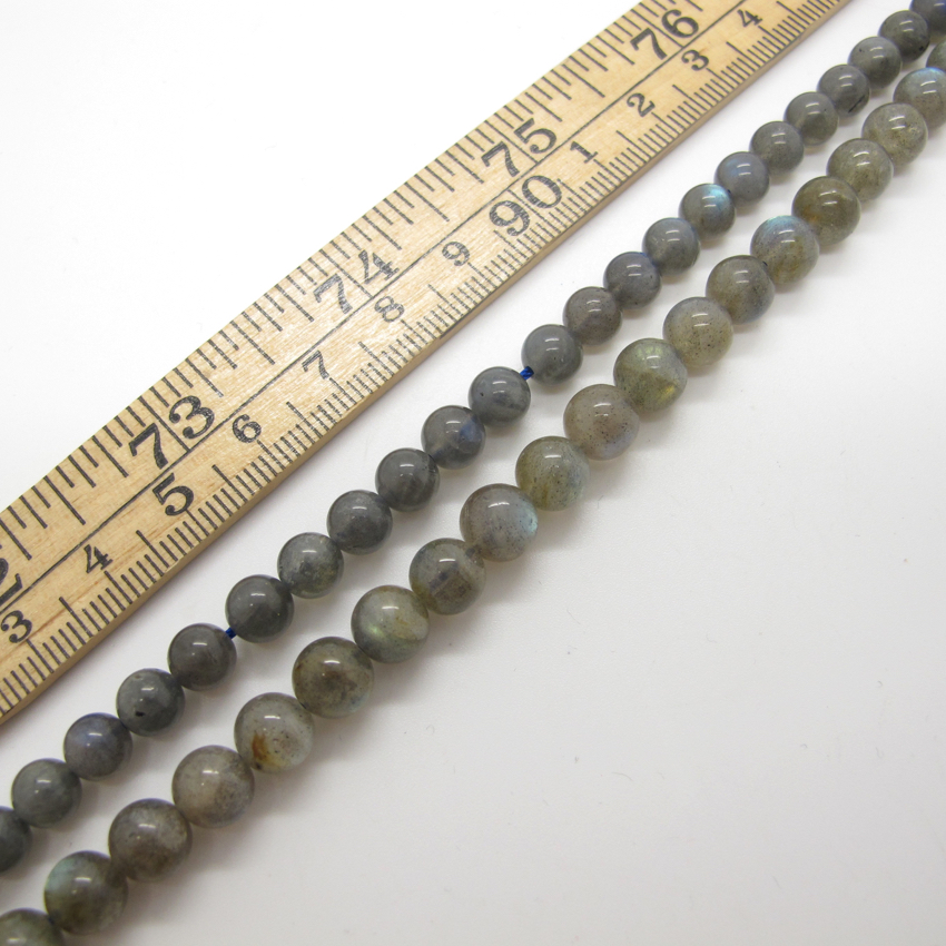 Labradorit 6mm rund ädelsten - 2