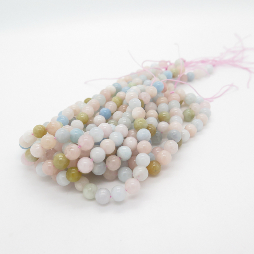 Morganite round Semiprecious-gemstone 6mm - 3