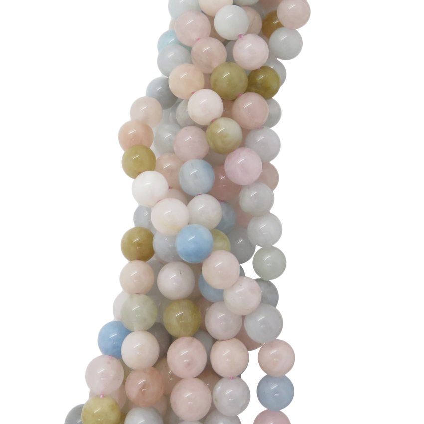 Morganite round Semiprecious-gemstone 6mm