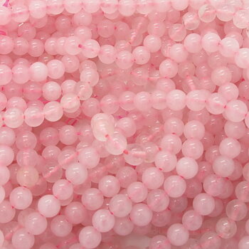 Rosenkvarts 4mm rund ädelsten