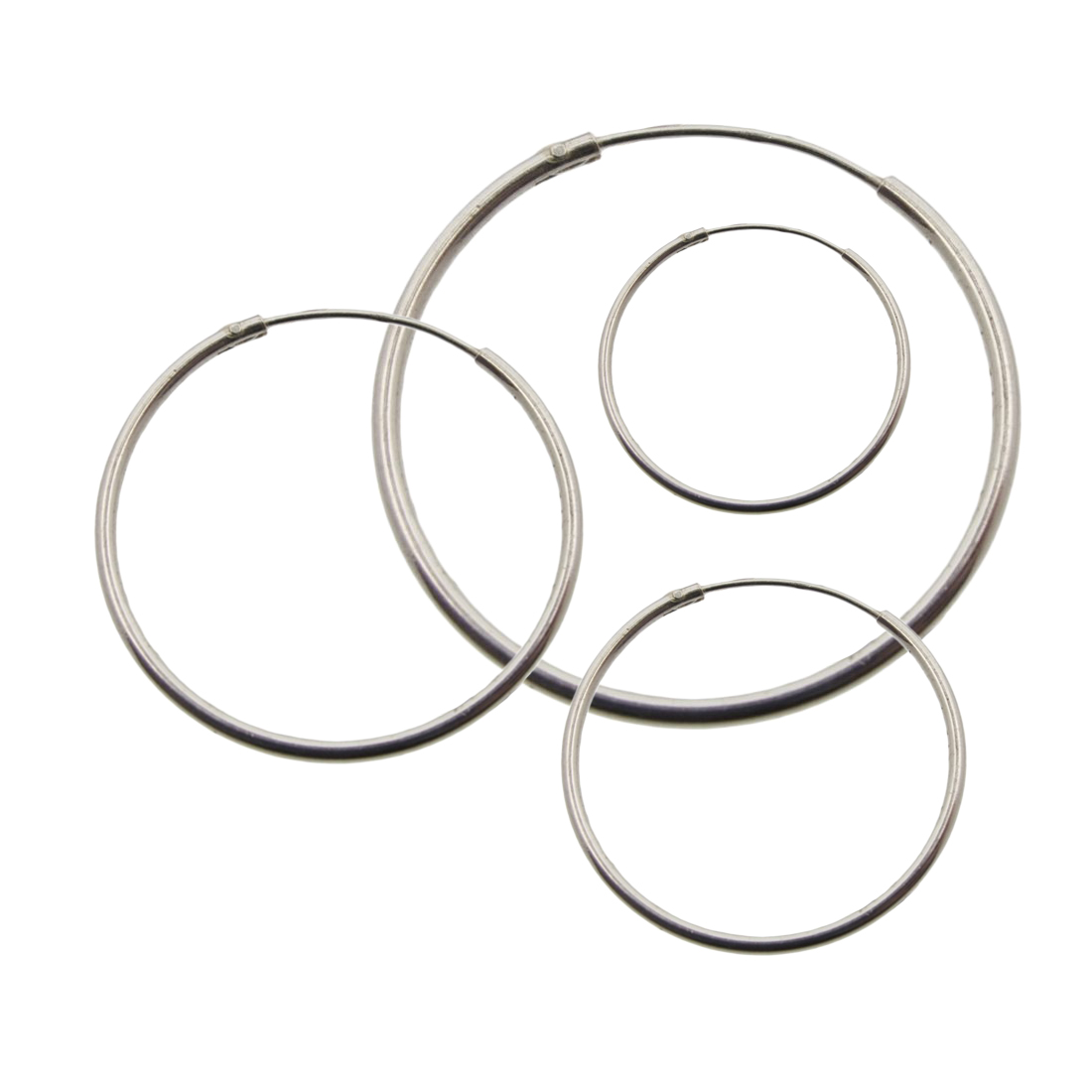 Creoler 20mm silverringar för öronen - 2