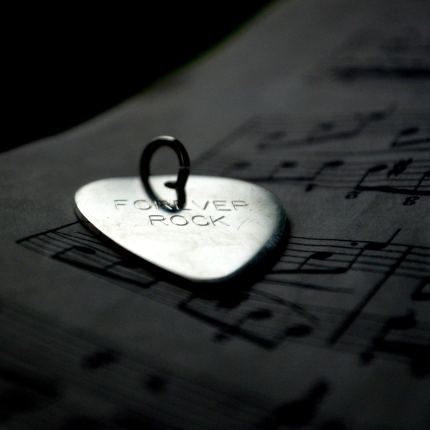 Sterling Silver Hand-made Plectrum Pendant - 5