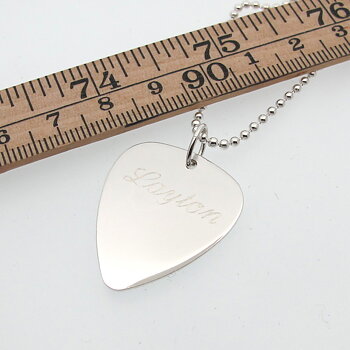 Sterling Silver Hand-made Plectrum Pendant