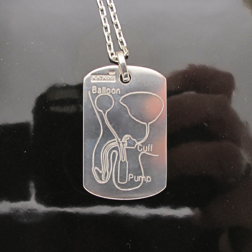 Sterling Silver Dog-tag AMS 800 - 6