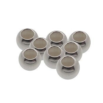 Sterlingsilver rund blank pärla 2 mm ca 43 pärlor