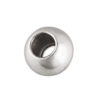 Sterlingsilver pärla 3 mm med större hål ca 1,5 mm