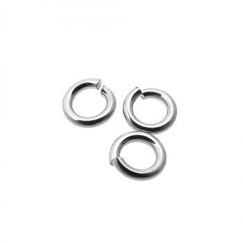 Sterling Silver open jump-ring OD 3.10mm wire 0.8mm