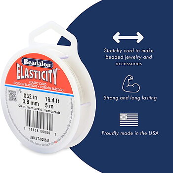 Beadalon Elasticisty tråd 0.8mm/5 m