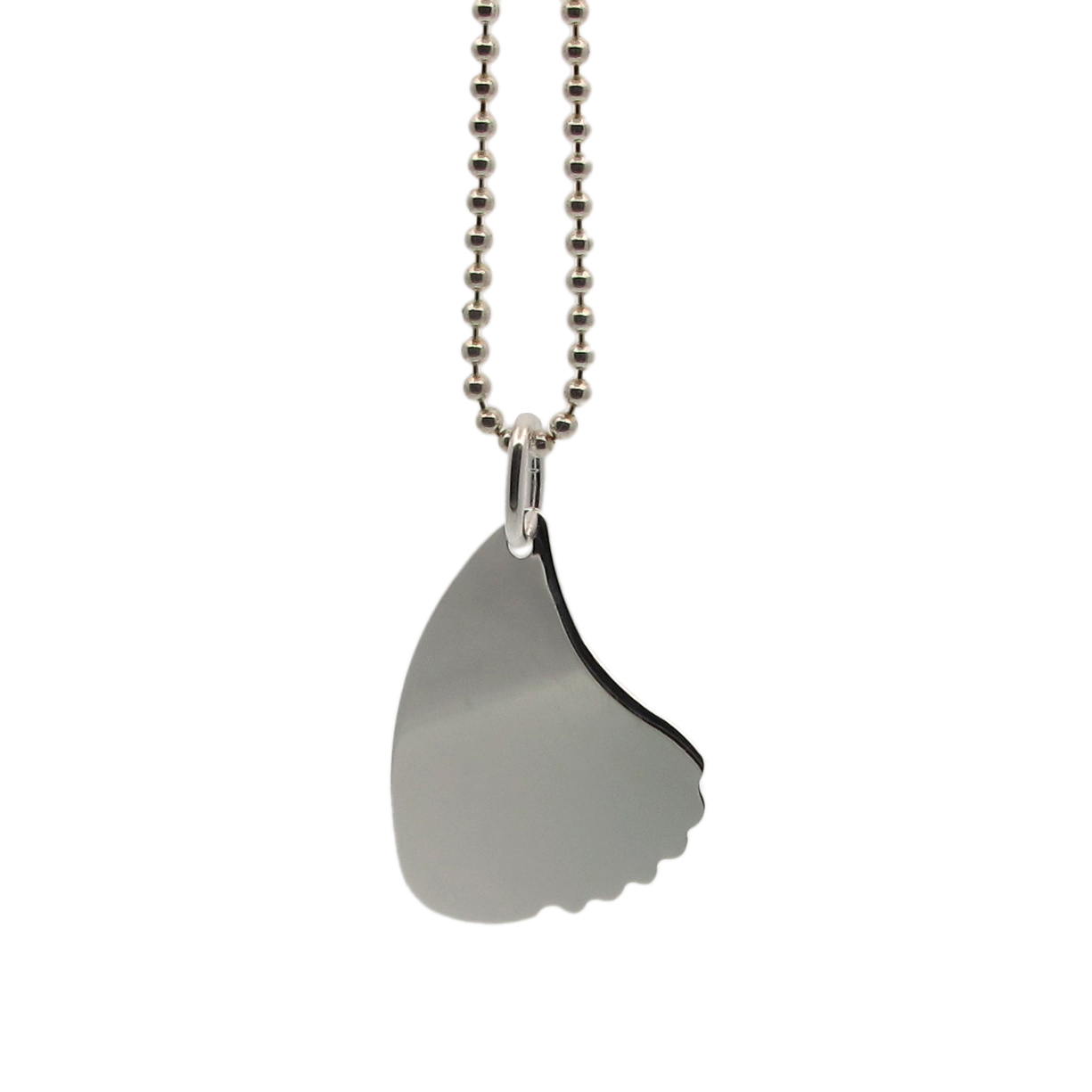 Sterling Silver Plectrum Shark fin - 8