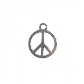 Sterling Silver Charm - Peace 10 mm