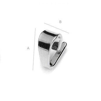 Trekantsögla 5x2.5mm i Äkta Silver