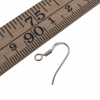 Öronkrok förgylld 19mm med Spiral – Äkta silver