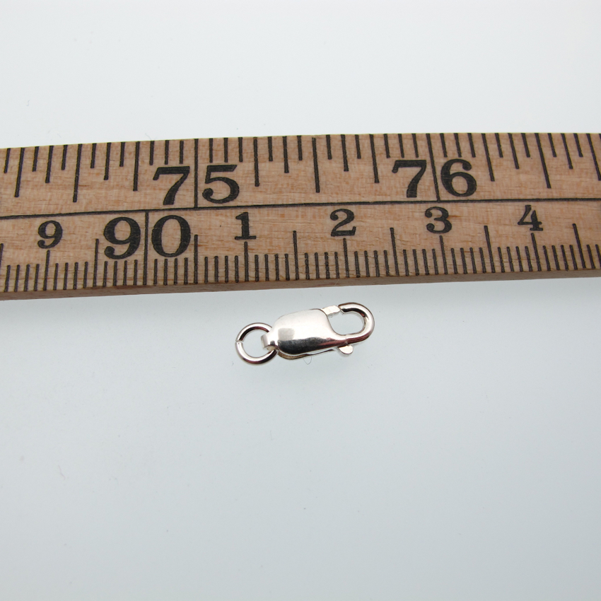 Klolås 12mm avlång i Äkta Silver - 3