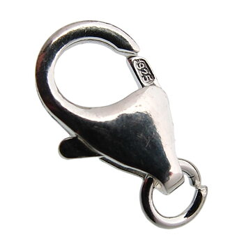 Karbinlås 13mm i Äkta Silver