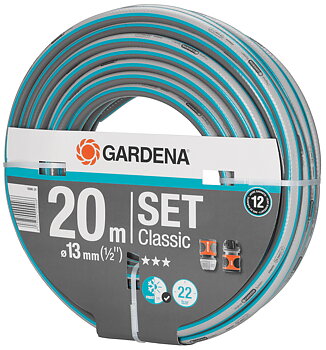 Classic slangset 20 m 1/2" inkl. 2 kopplingar