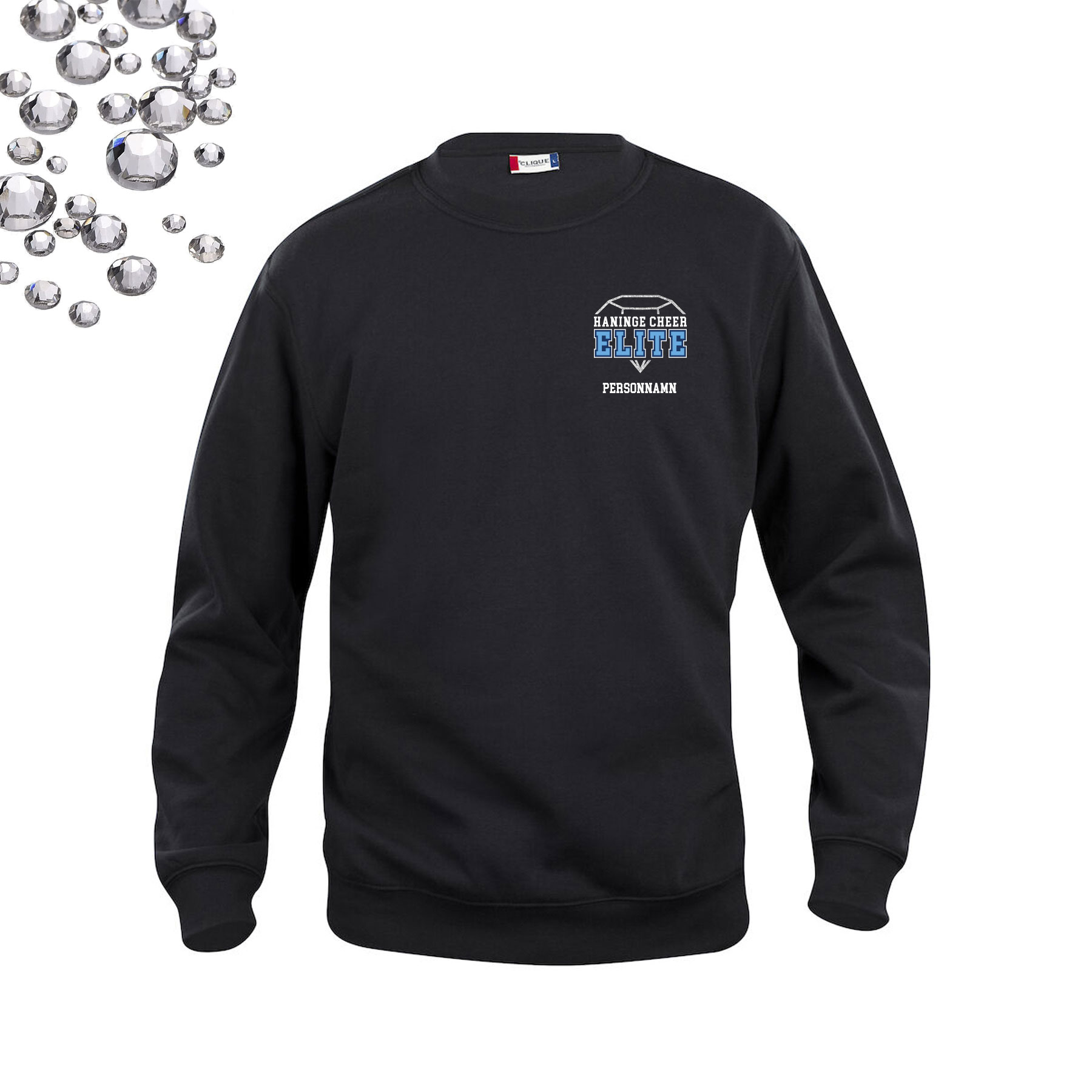 College Sweatshirt, barn | Rhinestones