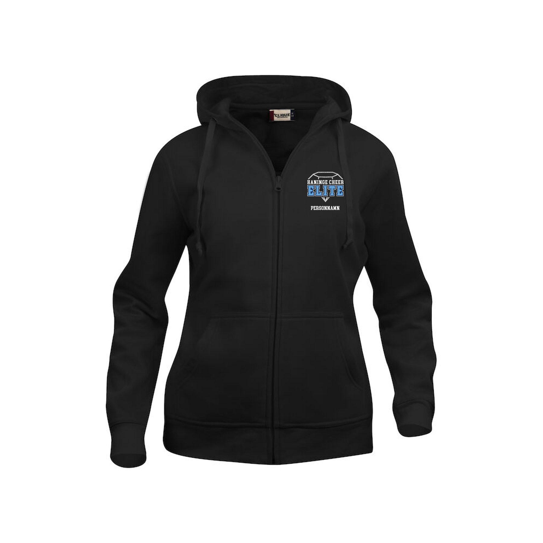 College  Hoody Full Zip, dam  | Rhinestones - 3