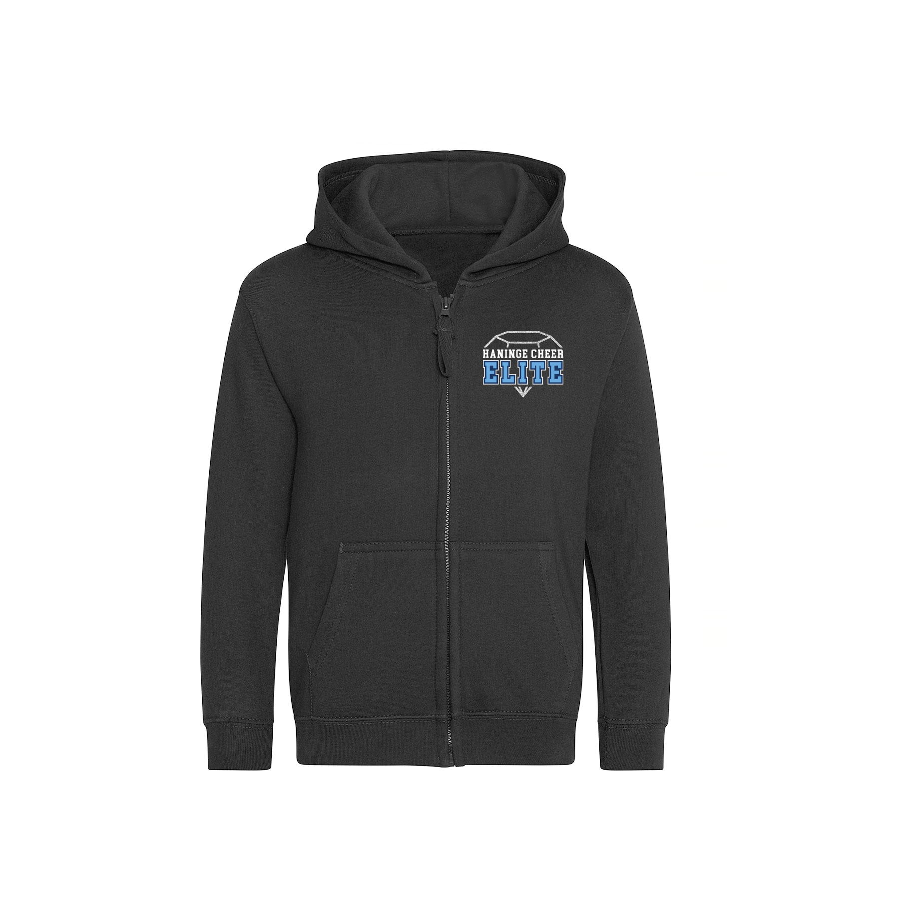 College  Hoody Full Zip, barn | Rhinestones - 3