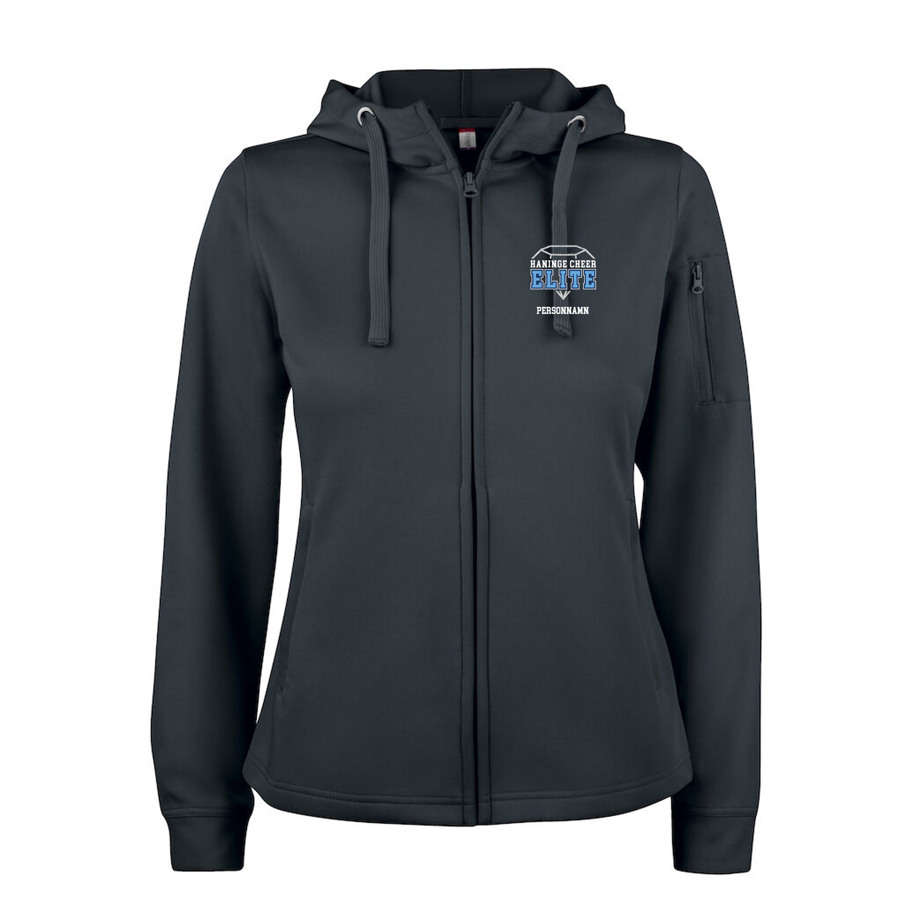 Active Hoody Full Zip, dam | Rhinestones - 3