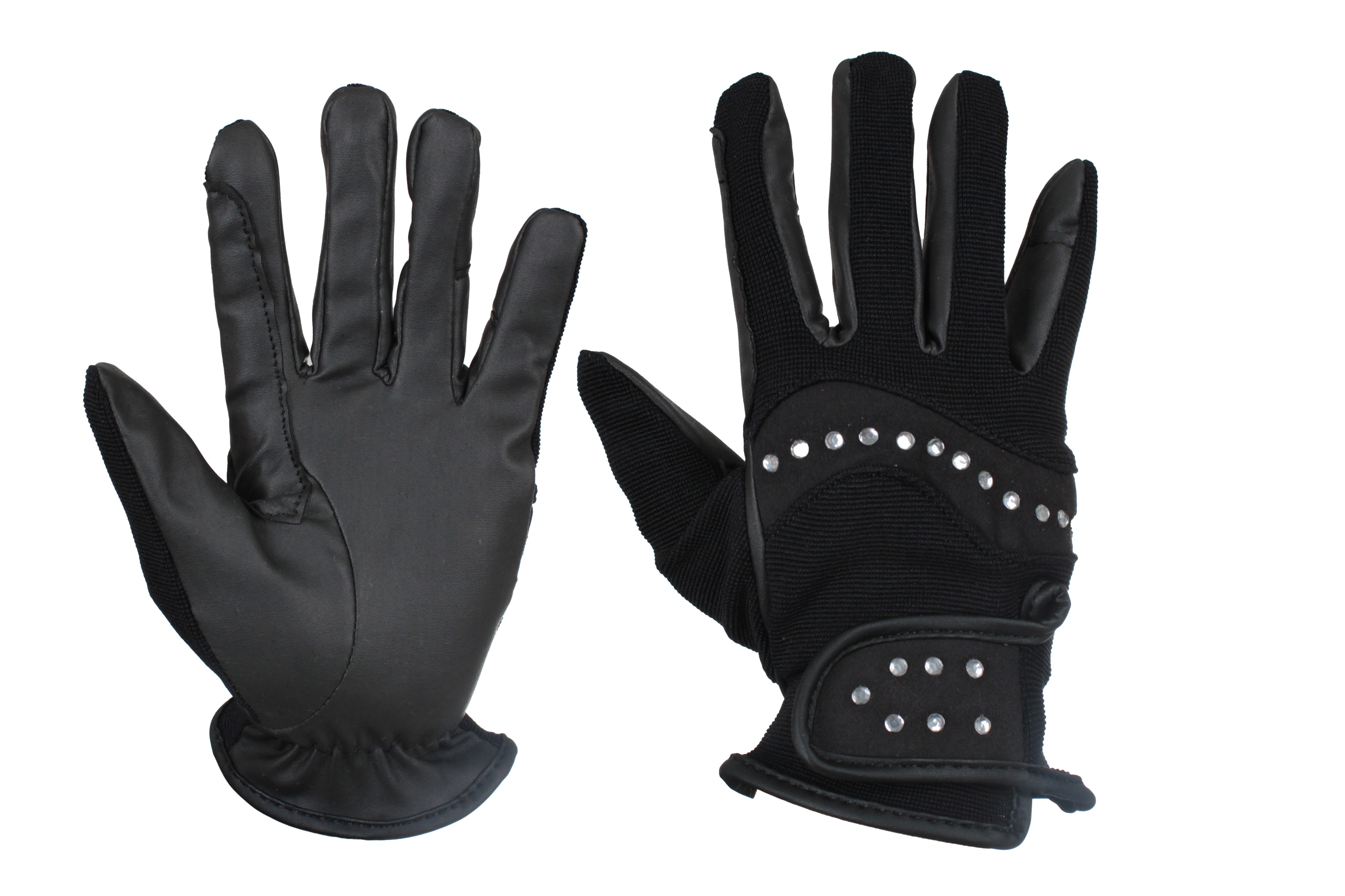 Ridhandske med bling - 2