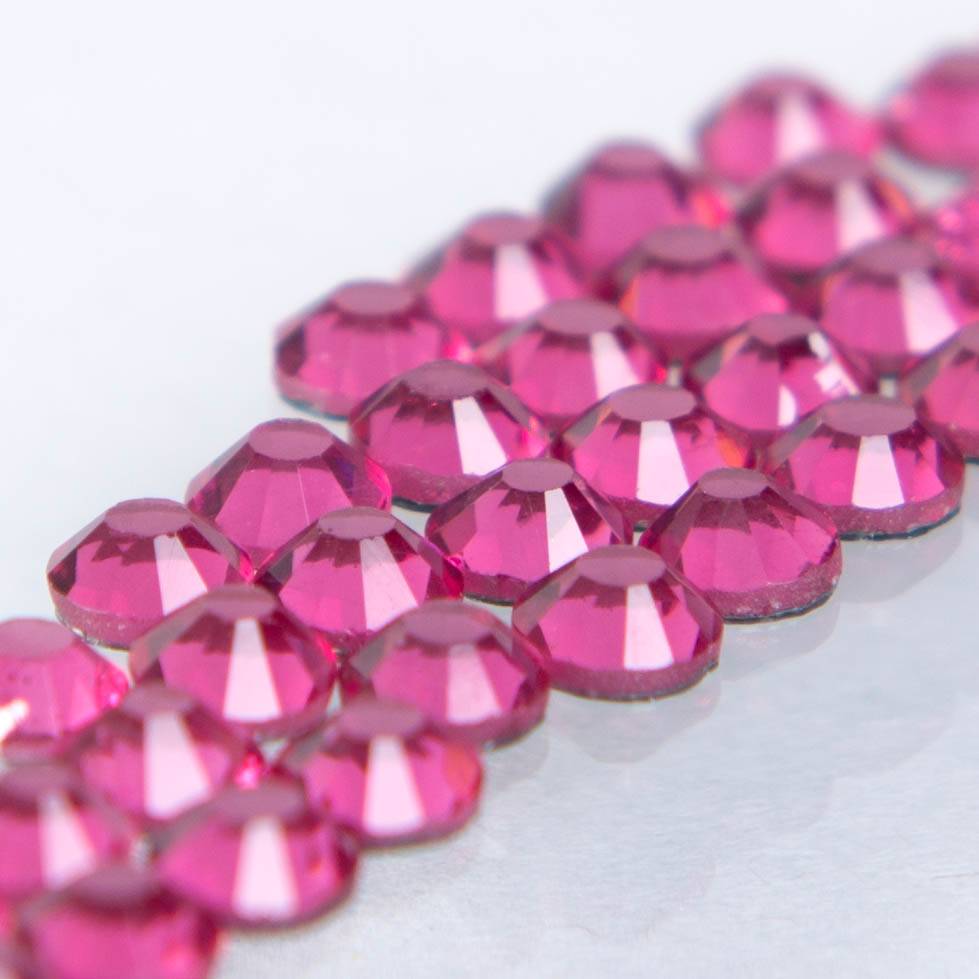 Hot-Fix Glittersten Rose 4mm