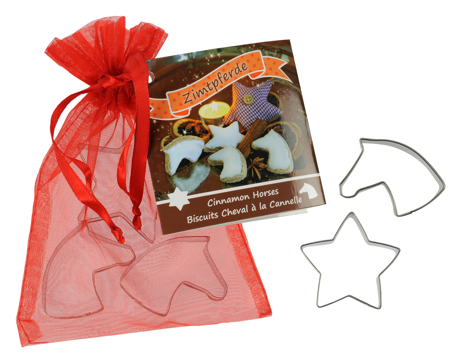 Pepparkaks-Kakformar med hästmotiv och stjärna