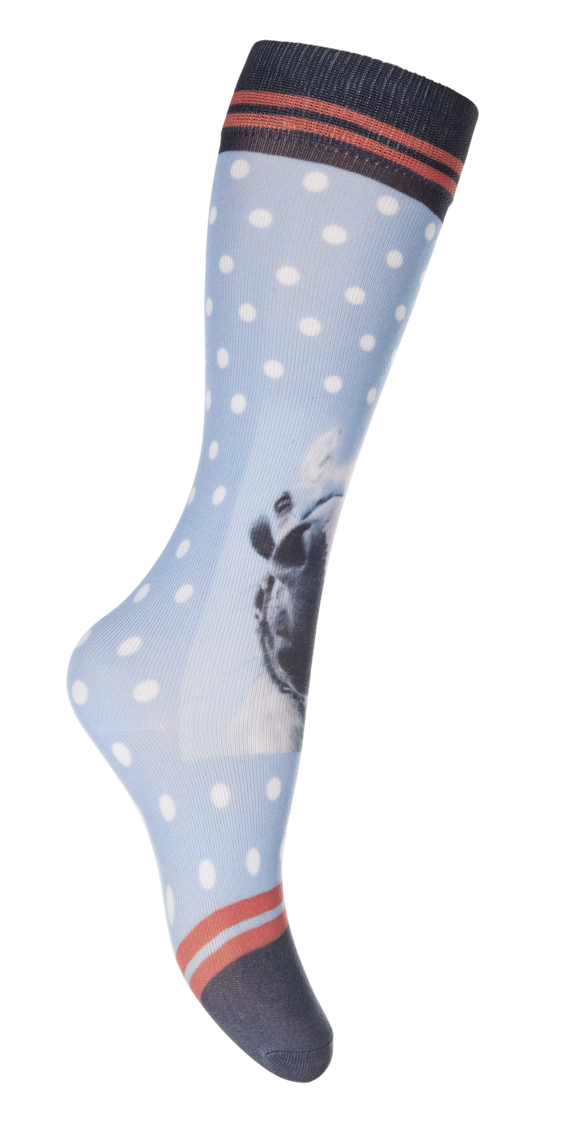 Ridstrumpa - Nylon- Med hästfoto - 2