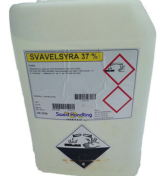 Svavelsyra 37% 32 kg 25 liter