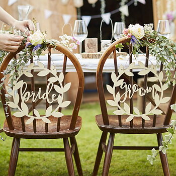 Rustic Romance - Chair Signs