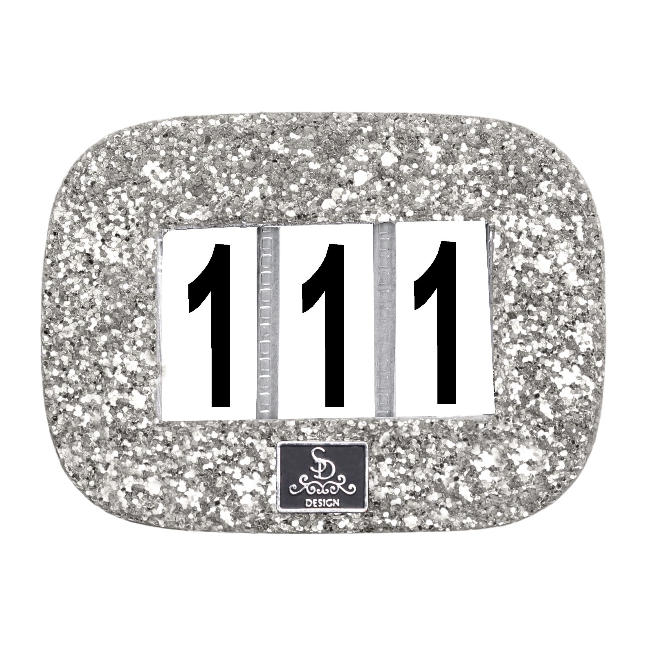 Tävlingsnummer SD Design Silver Glitter 