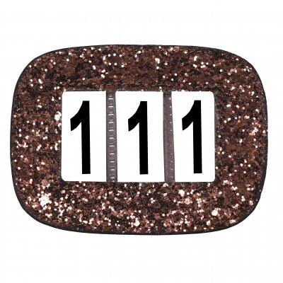Tävlingsnummer SD Design  Brown Glitter 