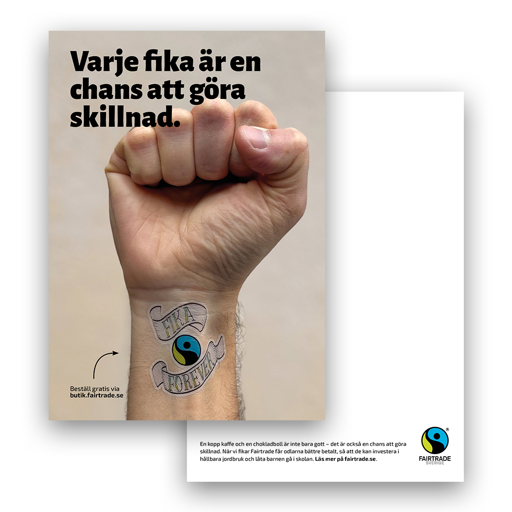 Vykort - varje fika är en chans att göra skillnad