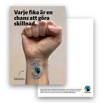 Vykort - varje fika är en chans att göra skillnad