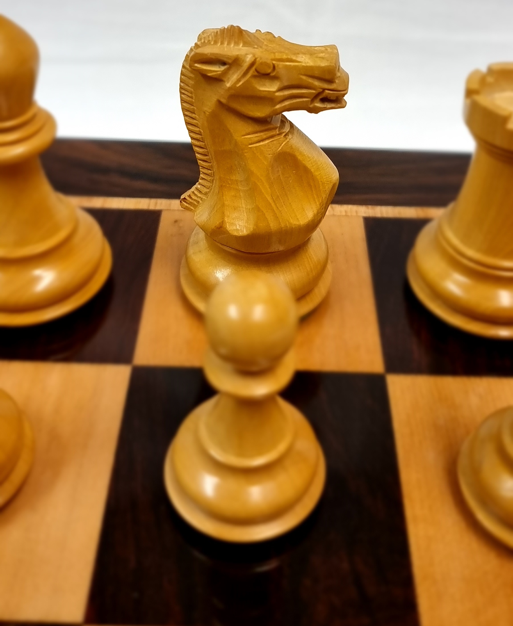 Schackpjäser Stallion  -  95 mm rosenträ - 4