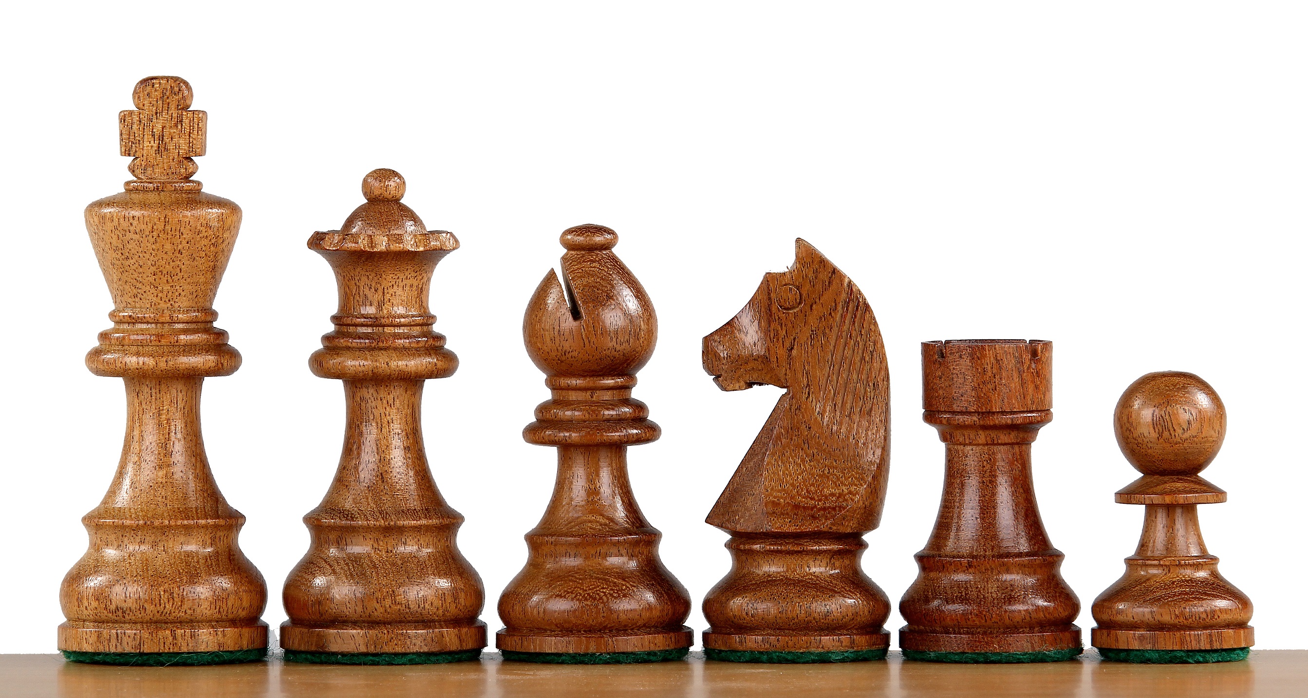 Schackpjäser German knight Acacia 3,75 - 3