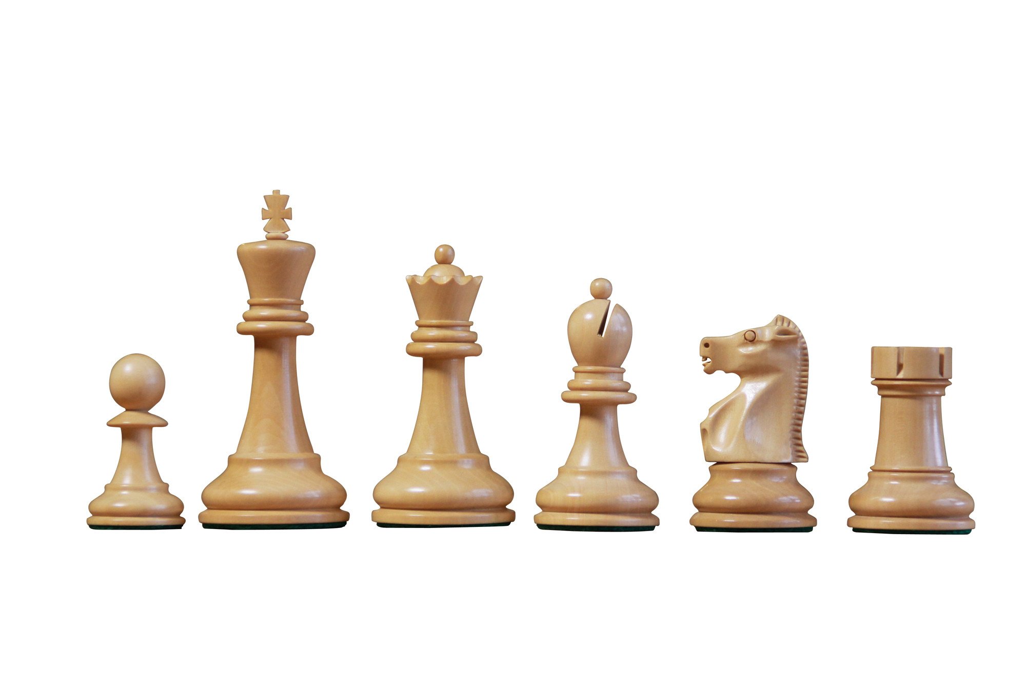 Schackpjäser FischerSpasskymodellen  3,75 Ebony - 5