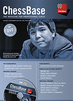 chessbase magazine 185 Augusti/September  2018
