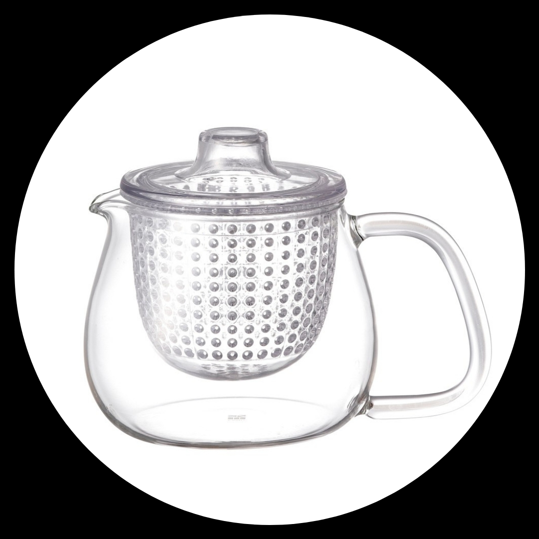 UNITEA Teapot set - tekanna i glas med plastsil S - 2